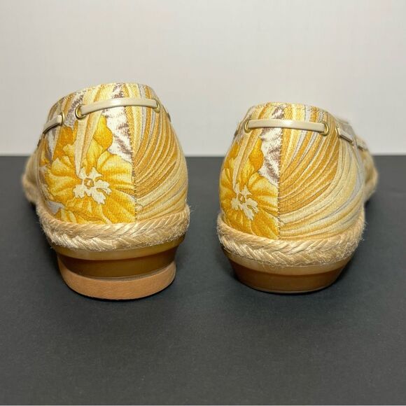 Womens SALVATORE FERRAGAMO Leopard & Flowers Espadrille Flats / Size 7 Medium - Picture 4 of 9